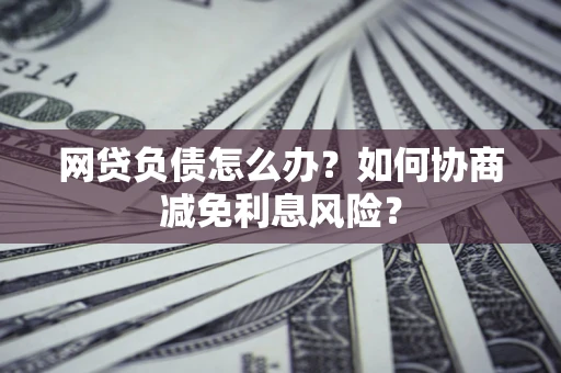 武汉网贷负债怎么办？如何协商减免利息风险？
