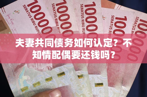 武汉夫妻共同债务如何认定？不知情配偶要还钱吗？