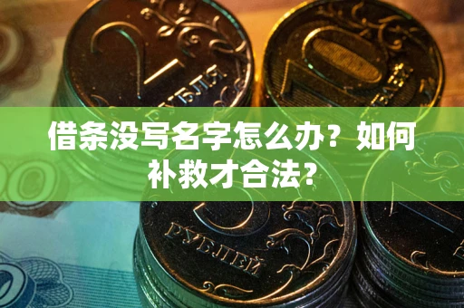 武汉借条没写名字怎么办？如何补救才合法？