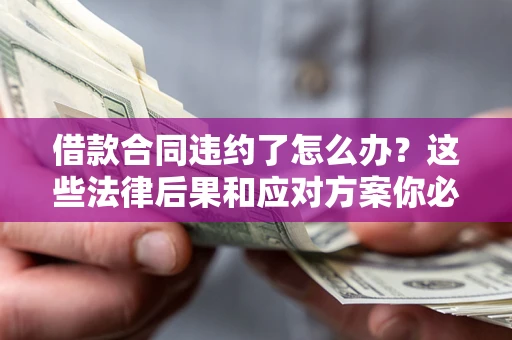 武汉借款合同违约了怎么办？这些法律后果和应对方案你必须知道