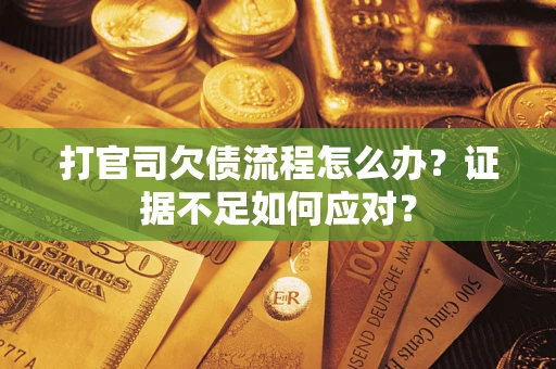 武汉打官司欠债流程怎么办？证据不足如何应对？