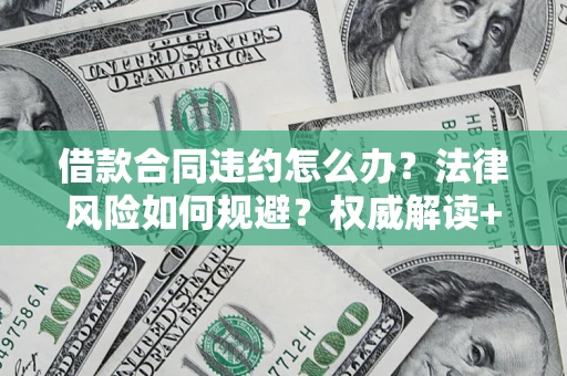 武汉借款合同违约怎么办？法律风险如何规避？权威解读+实用指南