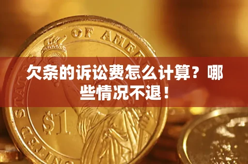 武汉欠条的诉讼费怎么计算？哪些情况不退！