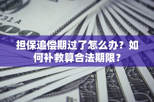 武汉担保追偿期过了怎么办？如何补救算合法期限？