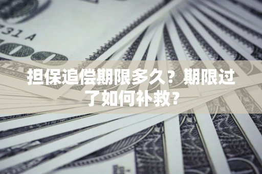 武汉担保追偿期限多久？期限过了如何补救？
