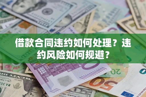 武汉借款合同违约如何处理？违约风险如何规避？