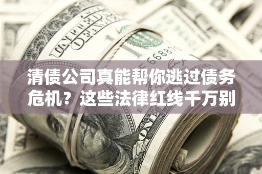 武汉清债公司真能帮你逃过债务危机？这些法律红线千万别踩
